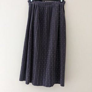 Gorgeous Velvet Dotted A-Line Skirt